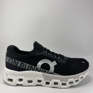On Cloud Cloudmonster 2 Running Shoes Mens Size 12.5 Black White Frost Athletic